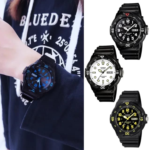 【CASIO 卡西歐】潛水風格輕巧運動手錶-MRW-200H系列(11款可選)