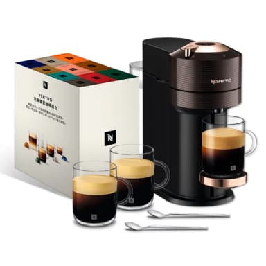 【Nespresso】臻選厚萃Vertuo Next輕奢款膠囊咖啡機(完美饗宴100顆迎新會員組/義式/入厝)