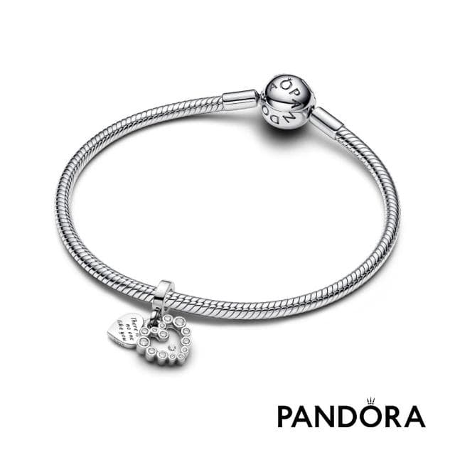 【Pandora 官方直營】璀璨之心雙墜吊飾