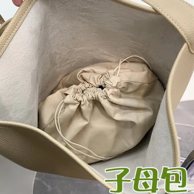 【MoonDy】情人節禮物 水桶包 女包 通勤包 復古包包 皮革包包 單肩包 大容量 大水桶包 肩背包  腋下包 子母
