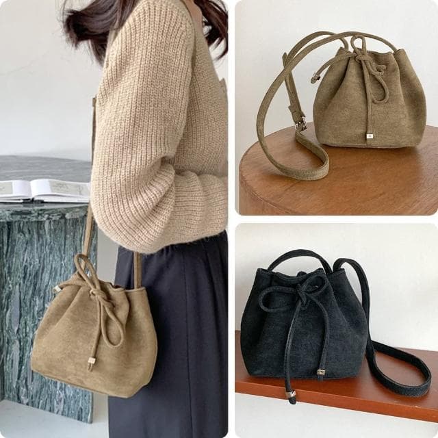 【MoonDy】母親節禮物 小眾包包 水桶包韓國 包包 水桶包 女包 斜背包 女生側背包 黑色水桶包 小水桶包 束口