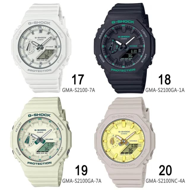 【CASIO 卡西歐】G-SHOCK 八角防護構造雙顯錶 男錶 女錶 禮物(20款可選)