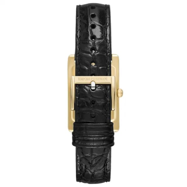 【EMPORIO ARMANI】亞曼尼 復古方形日期手錶-25mm 禮物 送禮 推薦(AR11666)