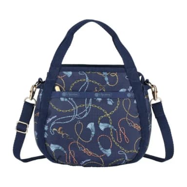 【Lesportsac】斜背手提兩用包 側背包 隨身包 母親節 送禮 禮物(湛藍海鍊)