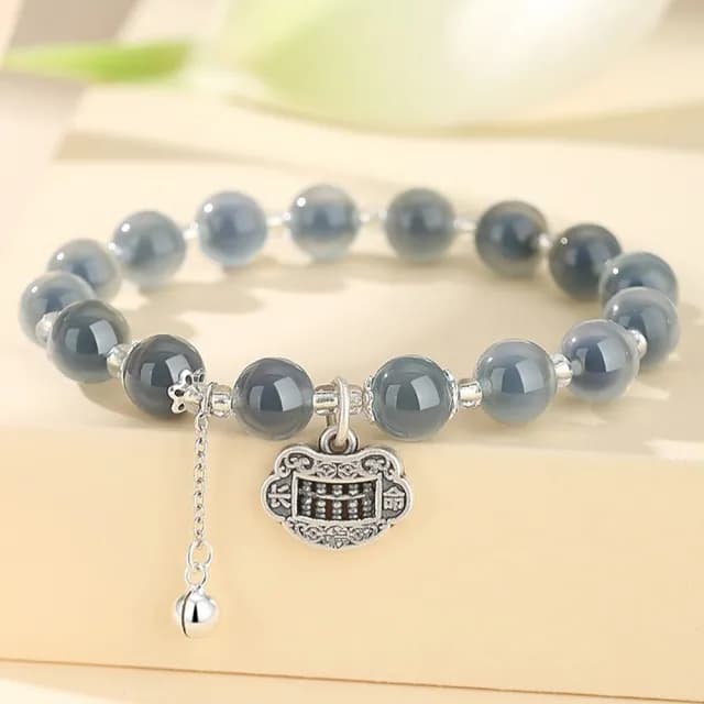 【MoonDy】雙11 純銀手鍊 手鍊串珠 水晶手鏈 開運水晶手鍊 瑪瑙手鍊 招桃花水晶 純銀水晶手鍊