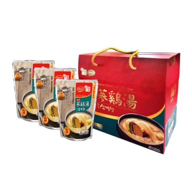 【韓味不二】韓國夏林鮑魚人蔘雞湯3入禮盒(送禮推薦/節慶送禮/春節禮盒)
