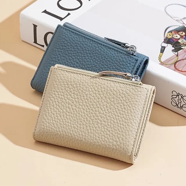 【LEEHER】三折錢包/錢包/短夾/女錢包/皮夾/日式錢包/牛皮錢包/信用卡包/卡夾/防