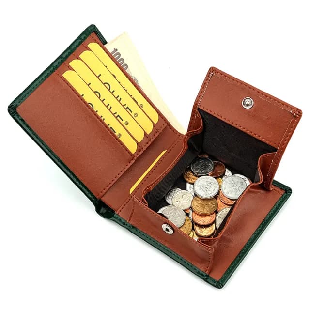 【LEEHER】錢包/牛皮短夾/錢包/皮夾/短夾/對折錢包/男士錢包/二折錢包/招財錢包/