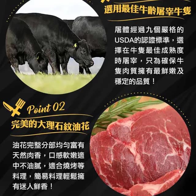 【享吃肉肉】美國頂級雪花翼板牛排8片(250±10%/片 中秋烤肉/燒烤)