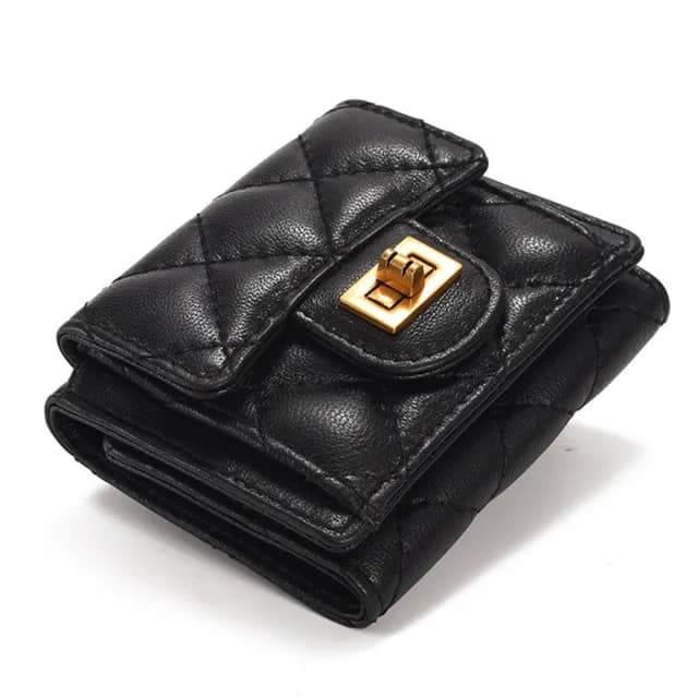 【LEEHER】雙11  小香風包包/三折錢包/菱格紋包/零錢包/短夾/錢包女短夾/迷你錢包/韓