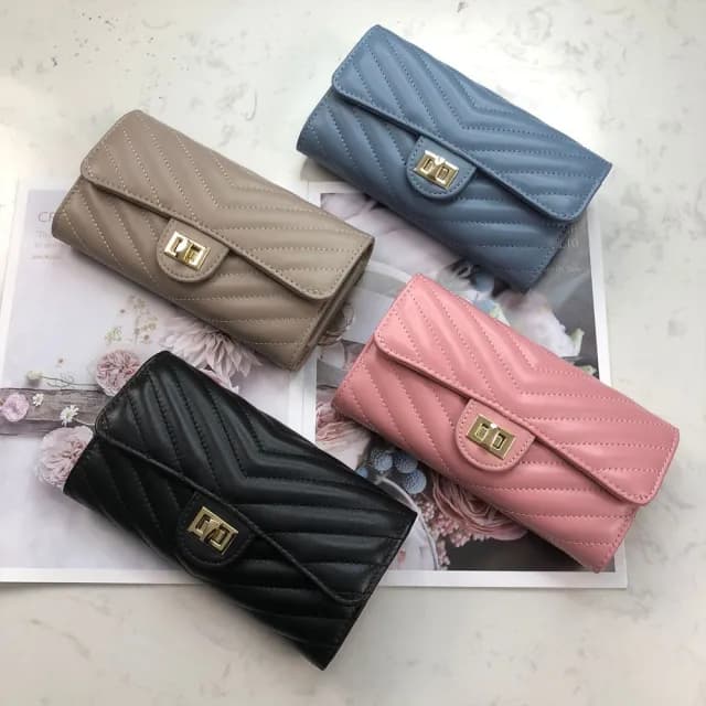 【LEEHER】情人節禮物 七夕 女生/包包/斜背長夾/羊皮錢包/小香錢包/真皮包包 錢包/山型紋錢包/招財錢包/鍊
