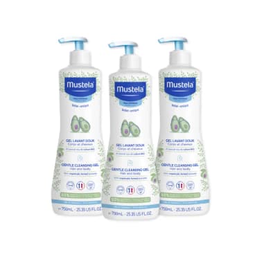 【Mustela 慕之恬廊】慕之幼 多慕雙潔乳500mlX3入(寶寶 嬰兒 沐浴洗髮精 公司貨 台灣獨家總代理)