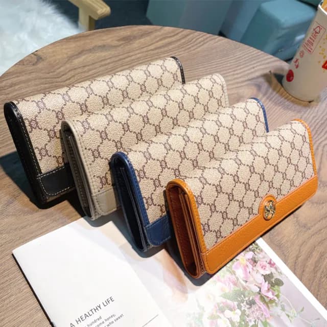 【KT DADA】雙11 錢包 老花錢包 錢包 皮夾 皮包 長夾 長款錢包 二折錢包 多卡位長夾