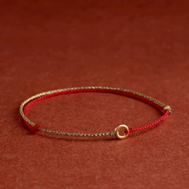 【Penny珮妮】黃金999迷你平安扣手繩手鍊3色可選(母親節 情人節 交換禮物  生日禮 情人節 尾牙 新年 結婚)