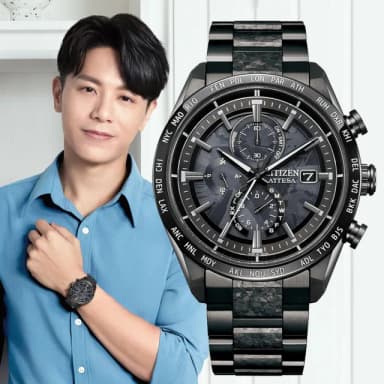 【CITIZEN 星辰】韋禮安 廣告配戴款 光動能電波 計時腕錶 畢業禮物 送禮 推薦(AT8287-62E)