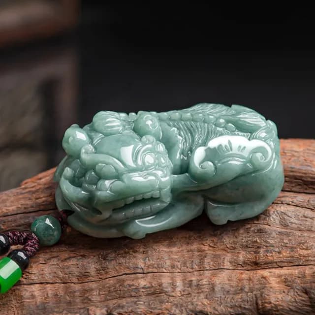 【Penny珮妮】A貨翡翠霸王貔貅吊墜項鍊(母親節 父親節 情人節 生日禮物 交換禮物 尾牙 新年 結婚)