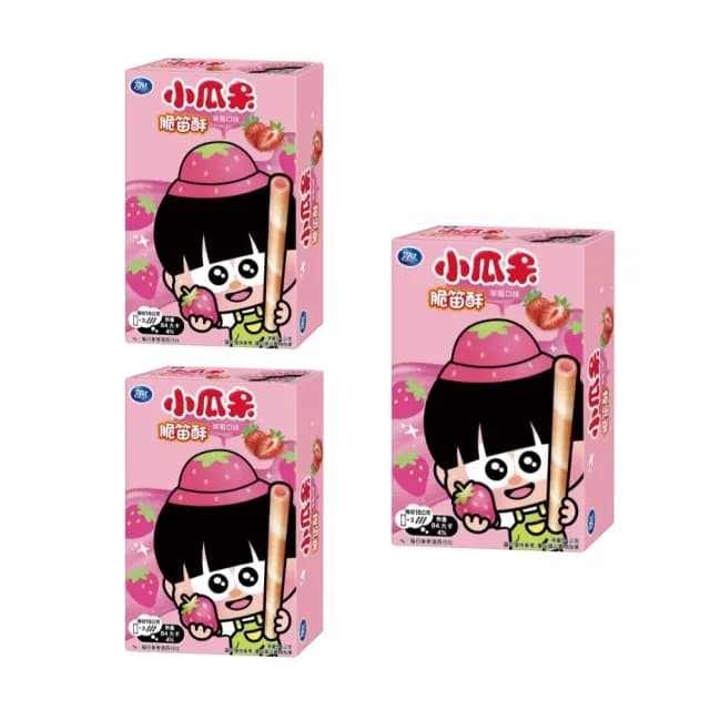 【可口奶滋】小瓜呆脆笛酥54g 三入組 巧克力/草莓(脆笛酥的領導品牌)