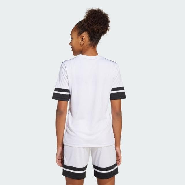 【adidas 愛迪達】SQUADRA 25 短袖球衣 吸濕排汗 童裝 JJ0057