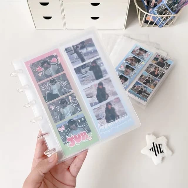 【寶貴回憶】果凍透明人生四格展示收納冊(可放40張 拍貼機 活頁相冊 相簿 偶像小卡冊 學生 生日禮物)