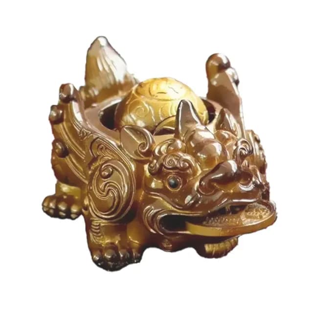 【帶財滾滾】財源滾滾變色風水擺件(茶寵茶几 吉祥開運 泡茶 吉祥開運 茶席 功夫茶具 玄關 禮物 茶道)