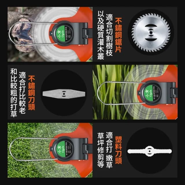 【Ogula 小倉】割草機 除草機（家用款大功率 20000M 一電送大禮包）(手推割草機/打草機/草坪機)