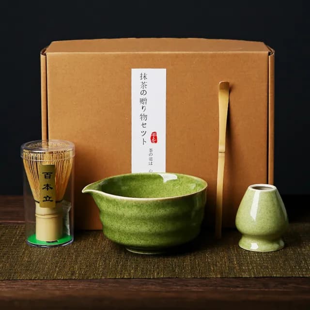 【TEA Dream】日式青木原系高質感岸風抹茶工具禮盒組(交換禮物 抹茶碗 茶具 女生禮物)