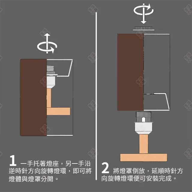 【生活小集】日式床頭燈 中型圓筒款 附LED燈泡(BSMI認證 小夜燈 日式燈 交換禮物 裝飾燈 氣氛燈)