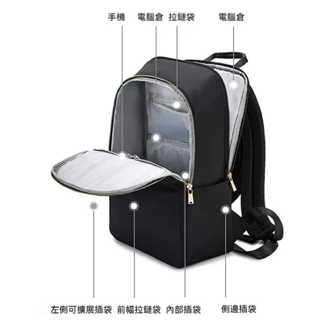 【LEESA】父親節禮物 雙肩包\大容量\尼龍背包\背包\後背包\電腦包\後背包女\後背包男\休閒\輕便\質感\簡約\