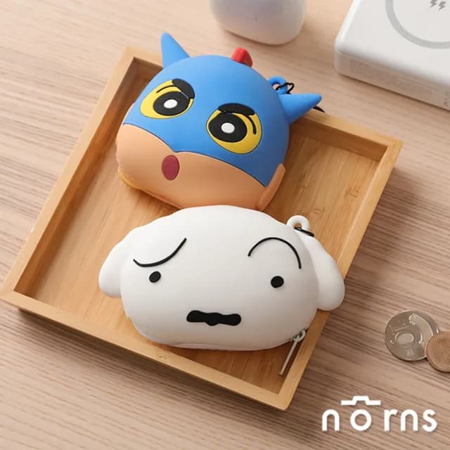 【Norns】情人節禮物 矽膠迷你收納包(蠟筆小新 小白 史努比 歐拉夫 耳機包 小物收納包 零錢包 SNOOPY OLAF)