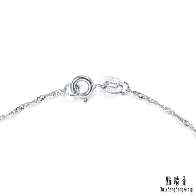 【點睛品】網路獨家款 全18K 機織素鍊 18K金項鍊(45cm)