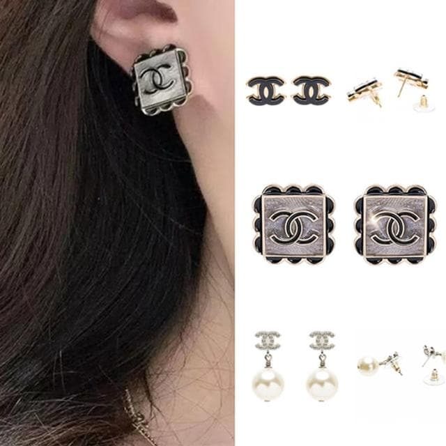 【CHANEL 香奈兒】經典雙C耳針/垂墜式耳環(多款選)