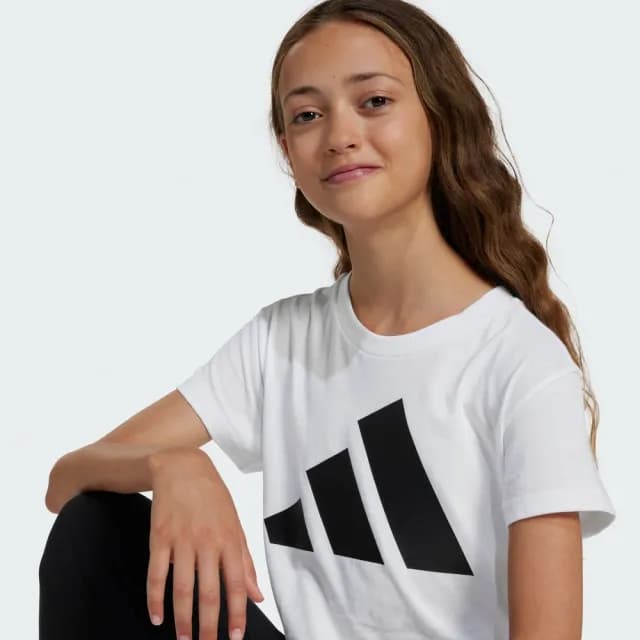 【adidas 愛迪達】ESSENTIALS 短袖上衣 T恤 童裝 JC9627