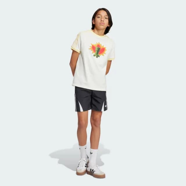 【adidas 愛迪達】MINECRAFT 短袖上衣 童裝 - Originals JZ9930