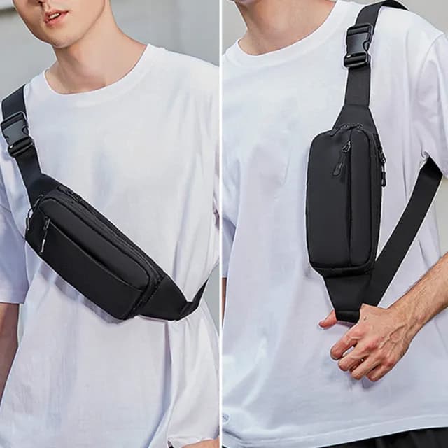 【MoonDy】父親節禮物 男生包包 胸包男 潮牌新款 男士包包 尼龍牛津布 斜挎包 日系小背包 運動包包 單肩包