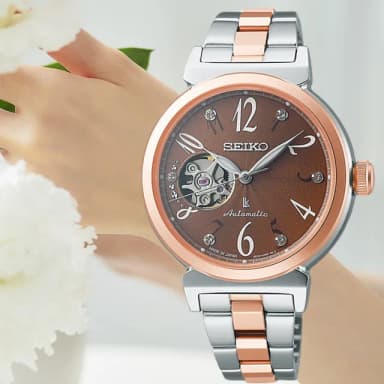 【SEIKO 精工】LUKIA 開芯鏤空機械錶 送禮推薦(4R38-02N0B /SSV062J)