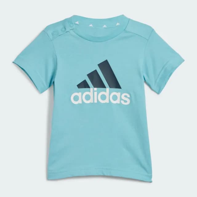 【adidas 愛迪達】ESSENTIALS 運動套裝 短袖/短褲 嬰幼童裝 IB4813