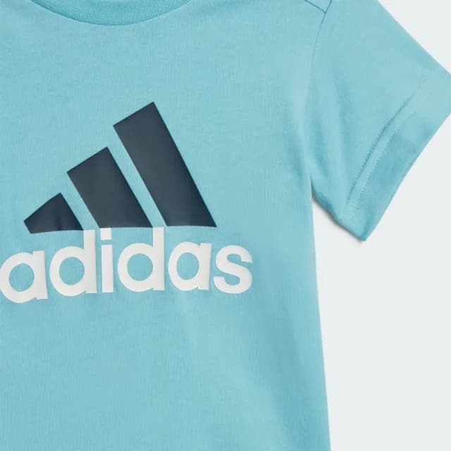 【adidas 愛迪達】ESSENTIALS 運動套裝 短袖/短褲 嬰幼童裝 IB4813