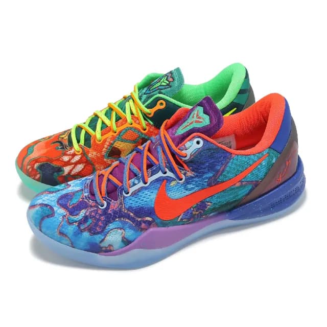 【NIKE 耐吉】籃球鞋 Kobe 8 VIII Protro 男鞋 What The 藍 橘 鴛鴦(HM9621-900)