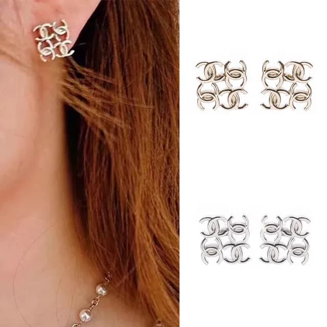 【CHANEL 香奈兒】經典雙C耳針(多款選)