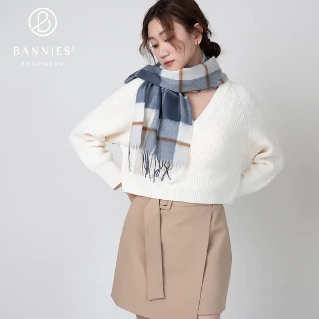 【BANNIES】典藏格紋｜經典格紋(圍巾 羊絨 喀什米爾 中性款式)