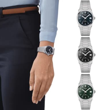 【TISSOT 天梭】PRX系列 1970年代復刻 機械腕錶 母親節 禮物 推薦(多款可選)