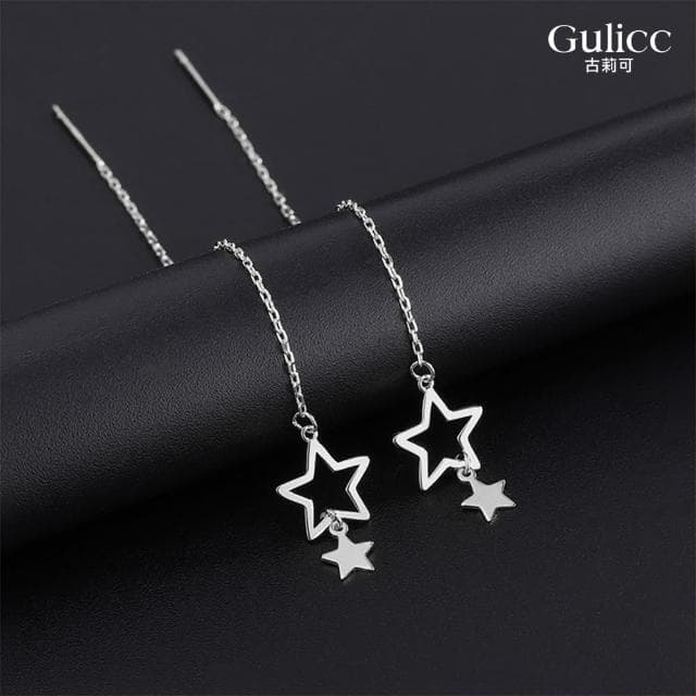 【Golicc】耳線 小清新 可愛星星 五角星耳墜(母親節 生日 情人節 飾品 耳釘 耳飾 耳墜 禮物)