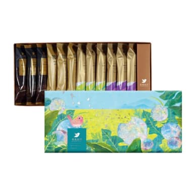【青鳥旅行】蒲光漫舞-12入真巧蛋捲禮盒｜黑巧蛋捲、茶香真巧、咖啡歐蕾(送禮推薦 端午禮盒)