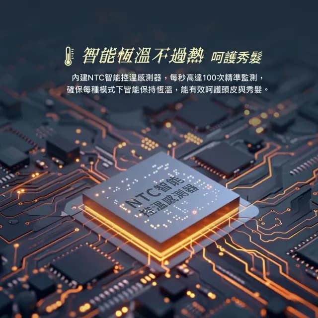 【CHIMEI 奇美】高速負離子智能恆溫吹風機(HD-15HCN0)