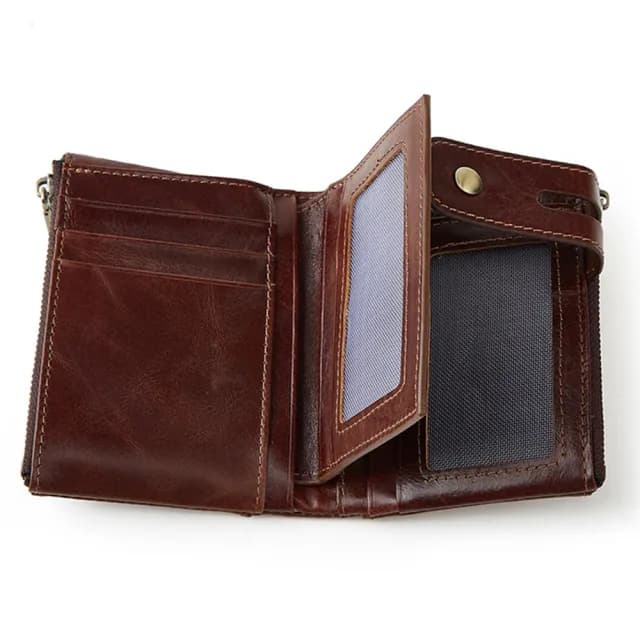 【LEEHER】雙11 多卡位錢包/拉鍊錢包/復古錢包/男短夾/零錢包/錢包/短夾/防盜刷錢包/