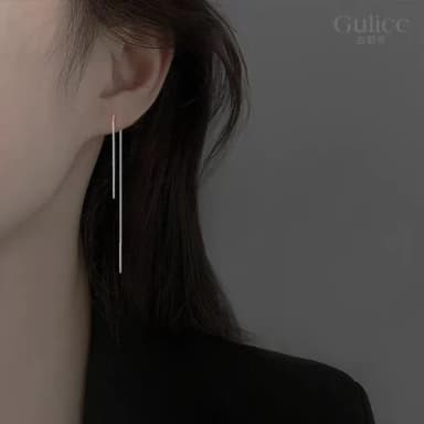【Golicc】耳線 簡約線條耳環(618 七夕 情人節 生日 飾品 耳釘 耳飾 耳墜 禮物)