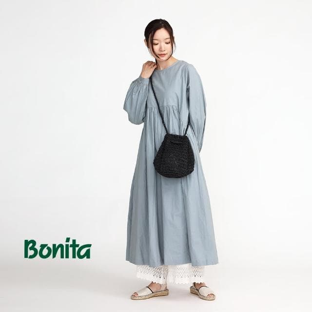 【Bonita 葆倪】母親節禮物 日本進口/手工編織紙藤抽繩二用水筒包/955-5002(天然素材水桶包)