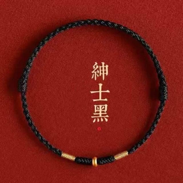【Penny珮妮】黃金999算盤珠編織手繩手鍊3色可選(母親節 送女友 交換禮物 生日 情人節 尾牙 新年 結婚)