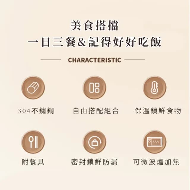 【每美餐】日式304不鏽鋼便當盒4入組-附保溫袋(附餐具組 可微波 保溫飯盒 加熱密封保鮮盒 雙層中空隔熱)