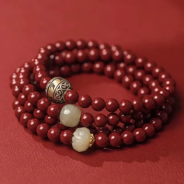 【巴黎精品】現貨+預購 硃砂手鍊朱砂手鏈平安硃砂手珠息災擋煞(生肖防小人轉運除穢淨化招財開運a1gi29)